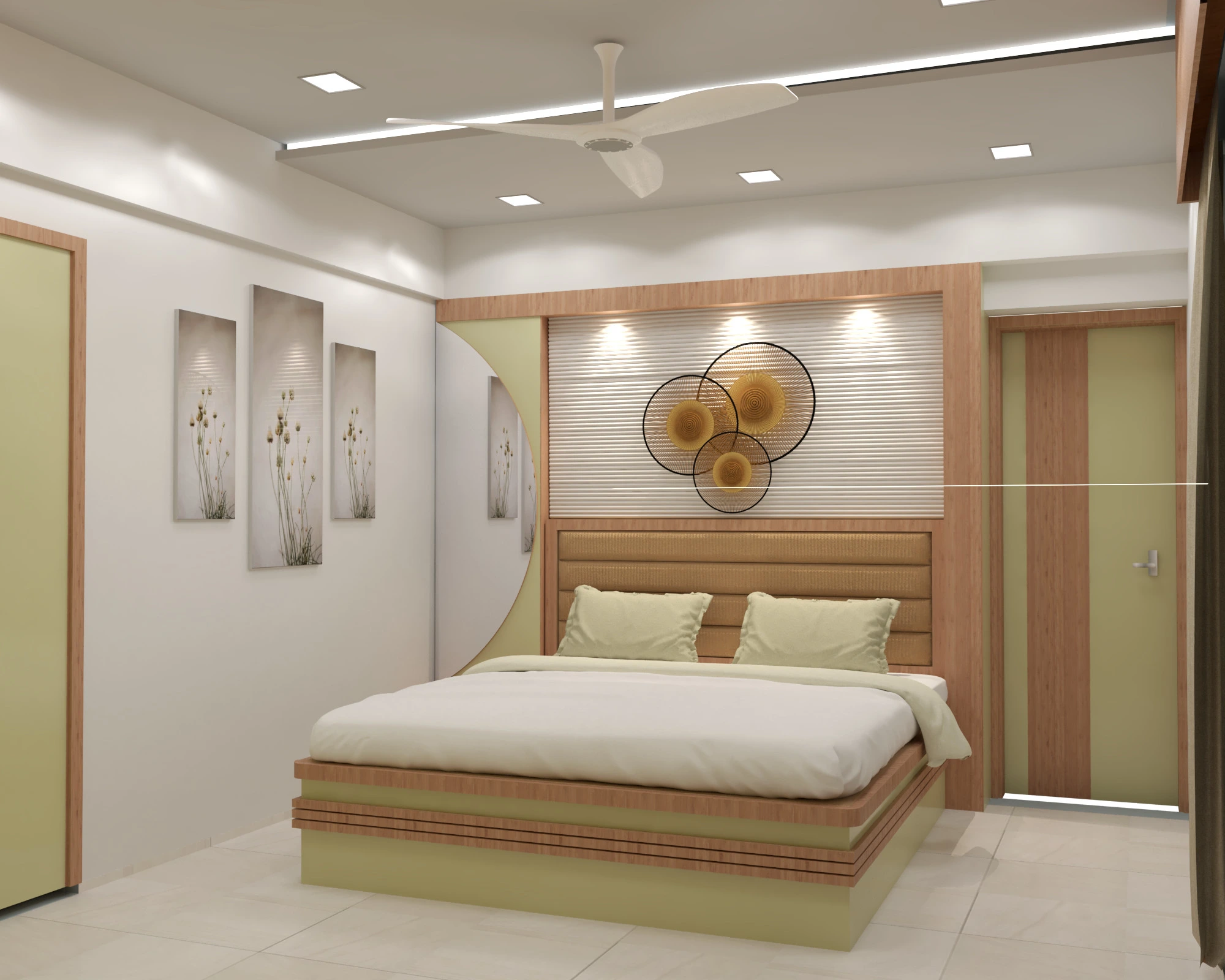 Master Bedroom 3D Design